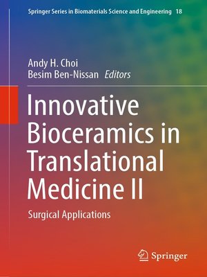 cover image of Innovative Bioceramics in Translational Medicine II